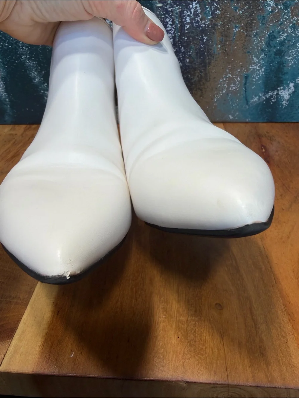 Sam Edelman Circus Classic Kirby White Kitten Heel Ankle Boots 8